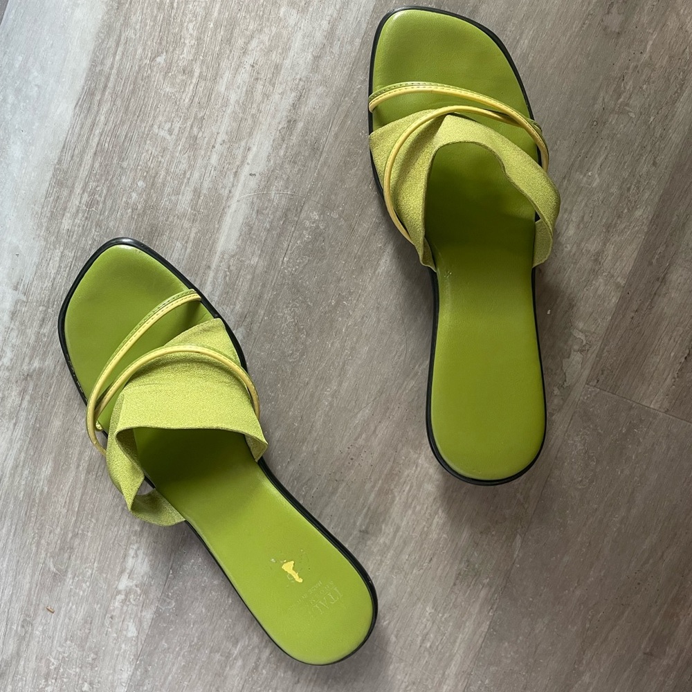 Green sandals